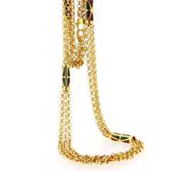 Gargantilla oro y detalles esmalte