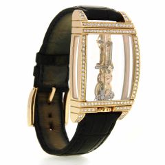 Reloj Corum Golden Bridge classic oro rosa y diamantes