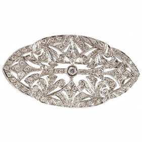 Broche de brillantes art decô